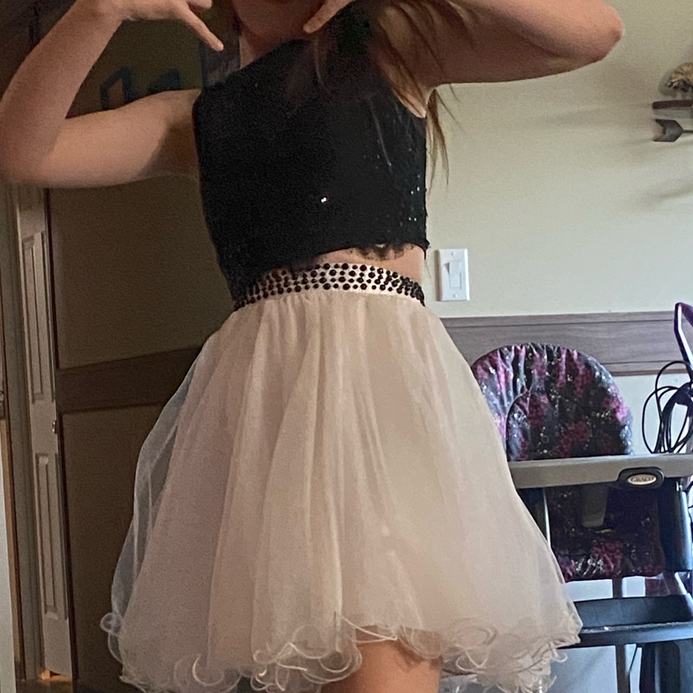 2 piece homecoming/prom dress